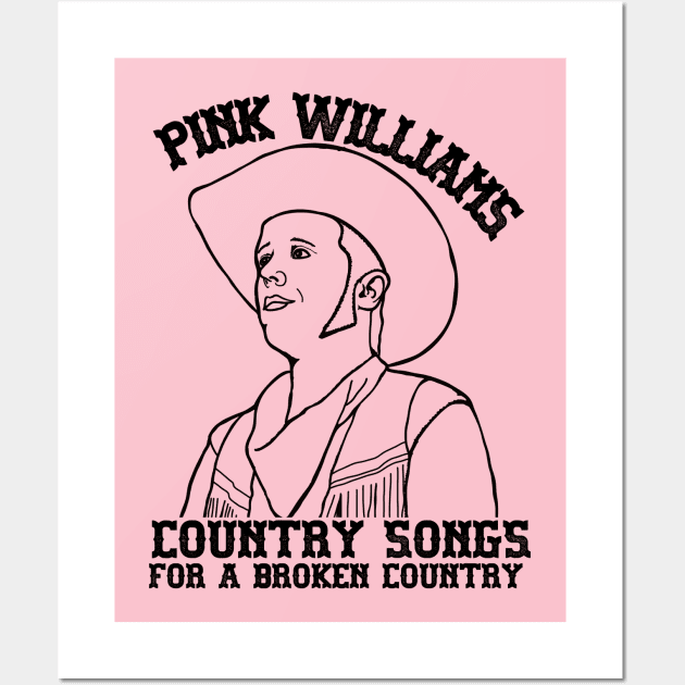 Country Songs For A Broken Country Wall Art by Pink's Mercantile  